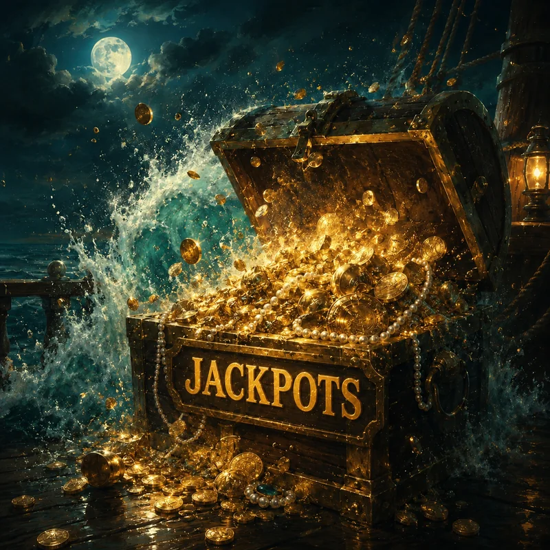 Progressive jackpots at Captain Cooks