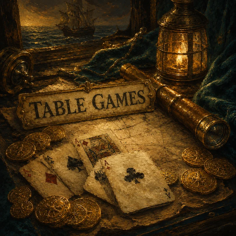 Table games at Captain Cooks